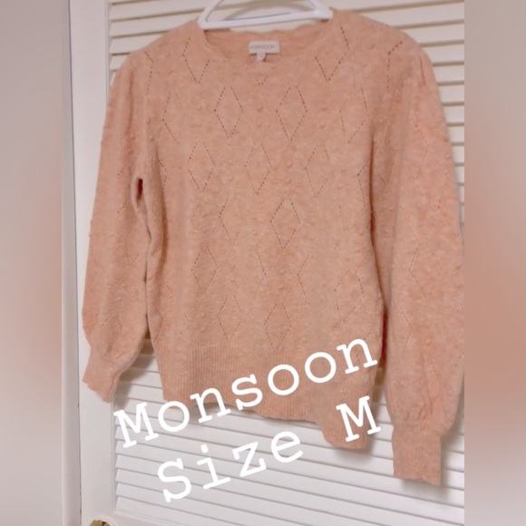 Monsoon Eyelet Sweater Delica Gem Pre-Loved - Picture 6 of 10